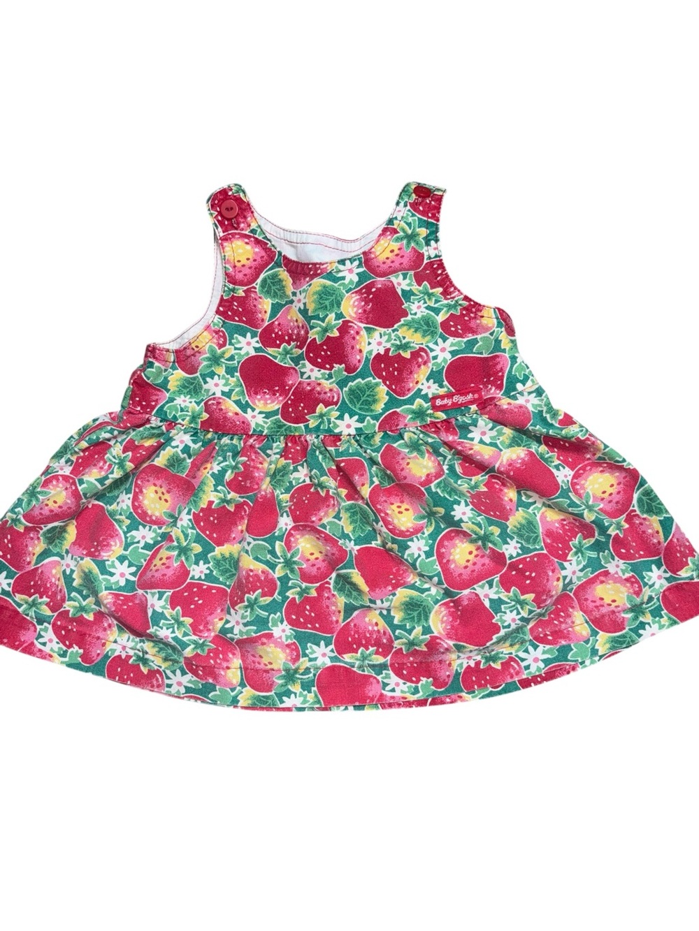 Baby b’gosh vintage 90s strawberry dress made in USA‎ play clothes fruit sweet